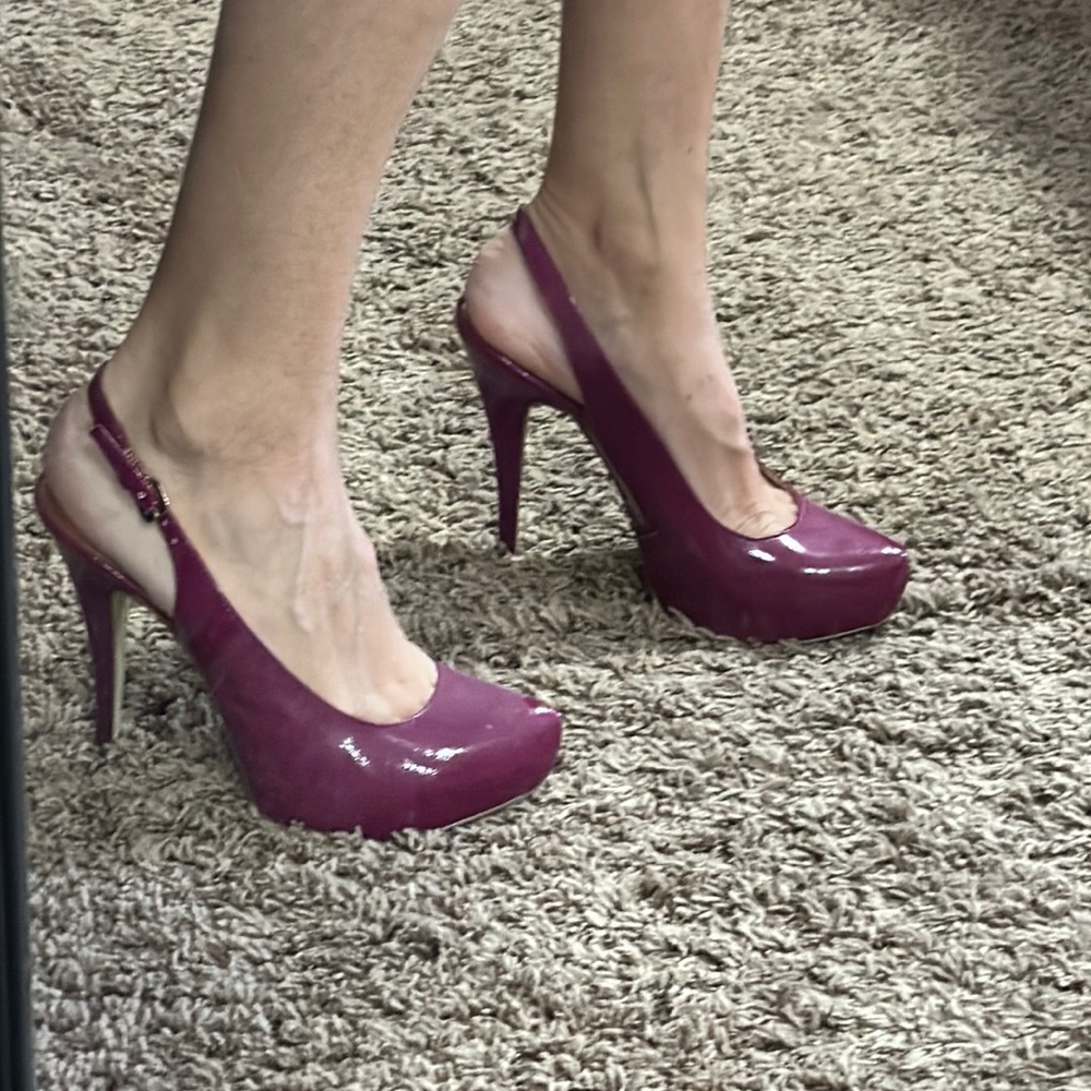 Fun Amaranth Magenta Color Heels! - image 1